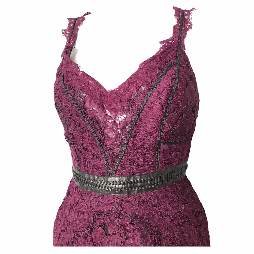 Free People | New Eggplant Lacey Column Maxi Dress - Picture 5 of 16